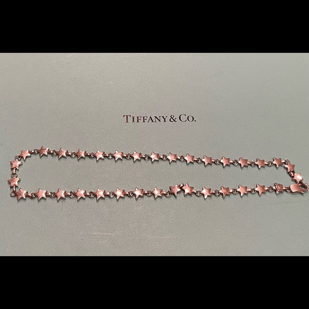 Tiffany & Co. Sterling Silver Stars Link Necklace